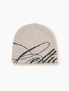 Boston Celtics Script Skull Beanie