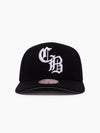 Chicago Bulls Black Letter Monogram Pro Pinch Snapback