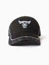 Chicago Bulls Black Leopard Low Pro Snapback