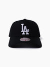 Los Angeles Dodgers Black & White Pro Pinch Snapback