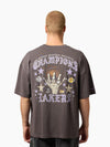 L.A Lakers Black Letter Champs Boxy Tee