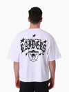 Oakland Raiders Stars & Text Boxy Tee