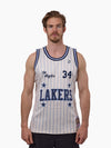 Shaquille O'Neal 1996-97 L.A Lakers Season Playoff Swingman Jersey