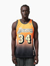 Shaquille O'Neal 1996-97 L.A Lakers Warehouse Rave Swingman Jersey