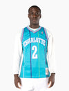 Larry Johnson 1992-93 Charlotte Hornets Road Swingman Jersey